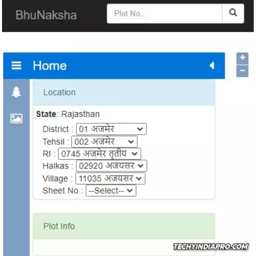 राजस्थान भू नक्शा \ खसरा मैप डाउनलोड कैसे करे ?