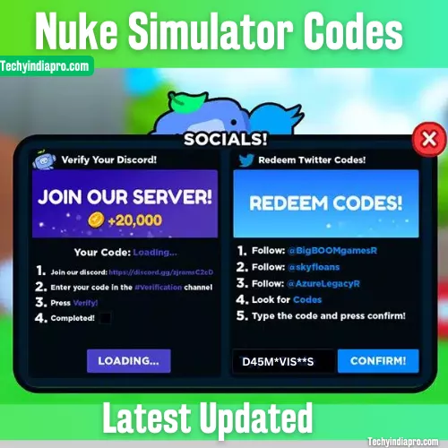 Nuke Simulator Codes (2024) - Free Coins & Tickets